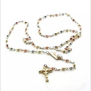 Jesus Cross Mary Virgen De Guadalupe 24" Rosary